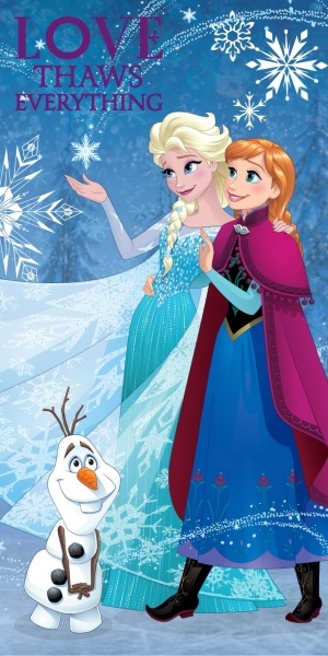 Badhandduk Frozen 70x140 cm
