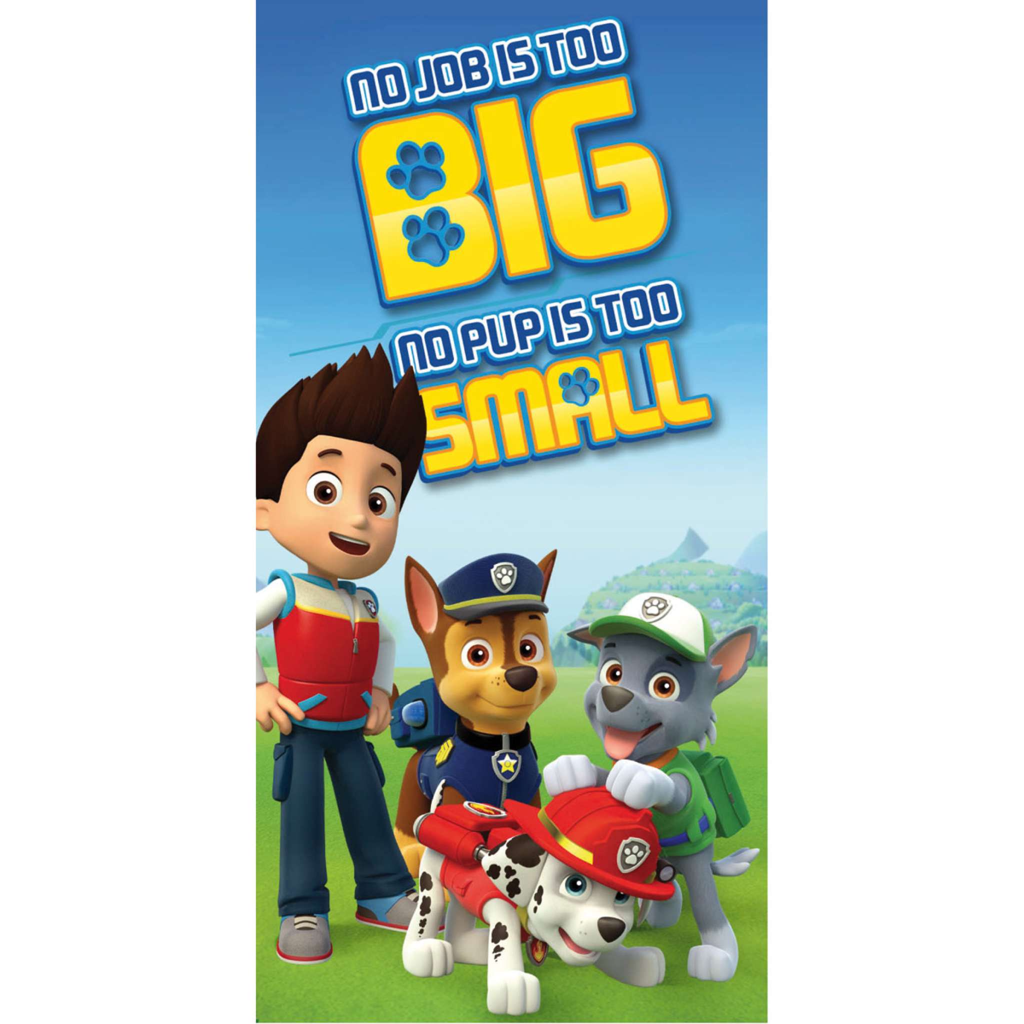 Badhandduk Paw Patrol 70x140 cm