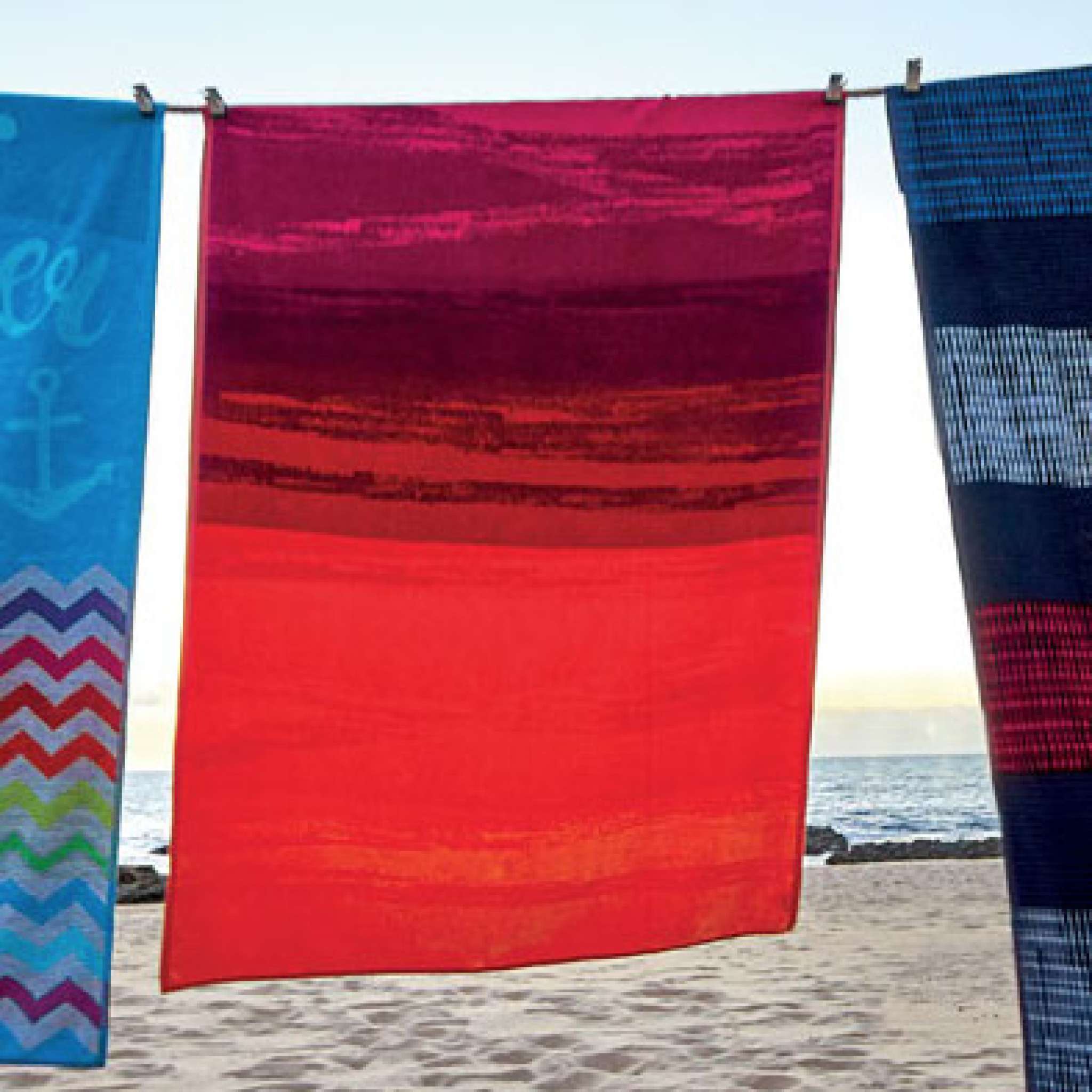 Strandlakan 100x180 röd