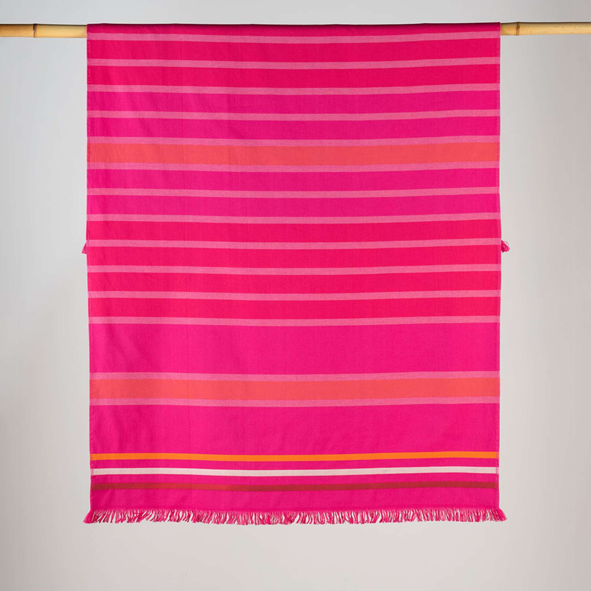 Strandlakan Ränder 100x180 Rosa