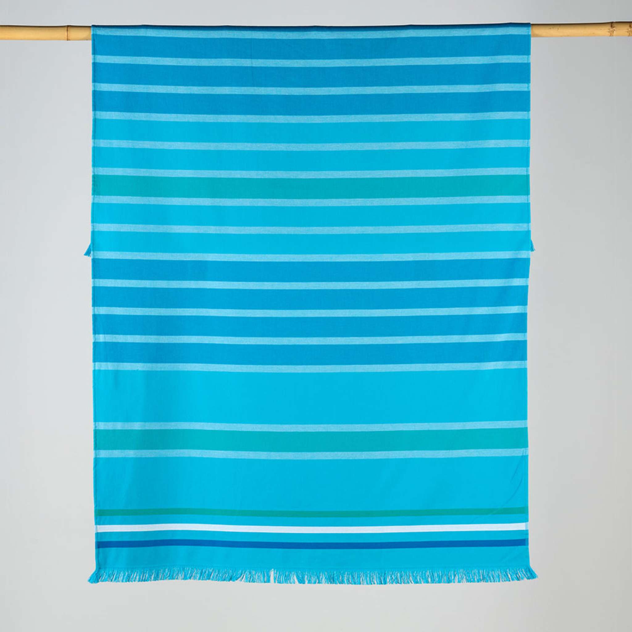 Strandlakan Ränder 100x180 Aqua