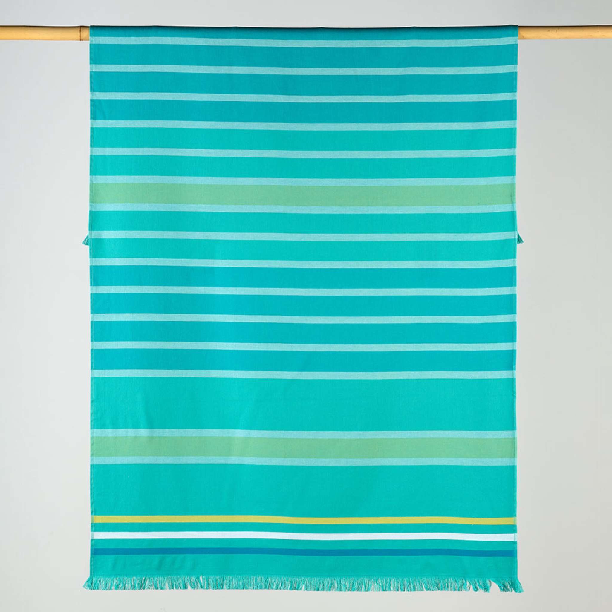 Strandlakan Ränder 100x180 Lime