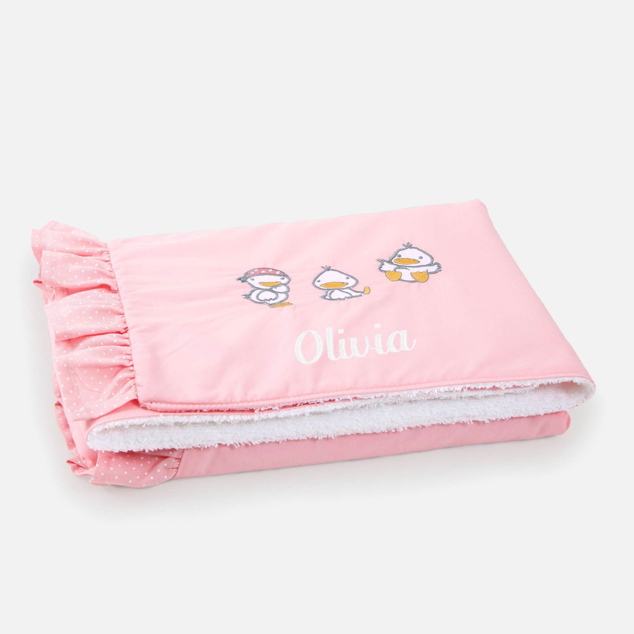 Ducks Pink Babyfilt