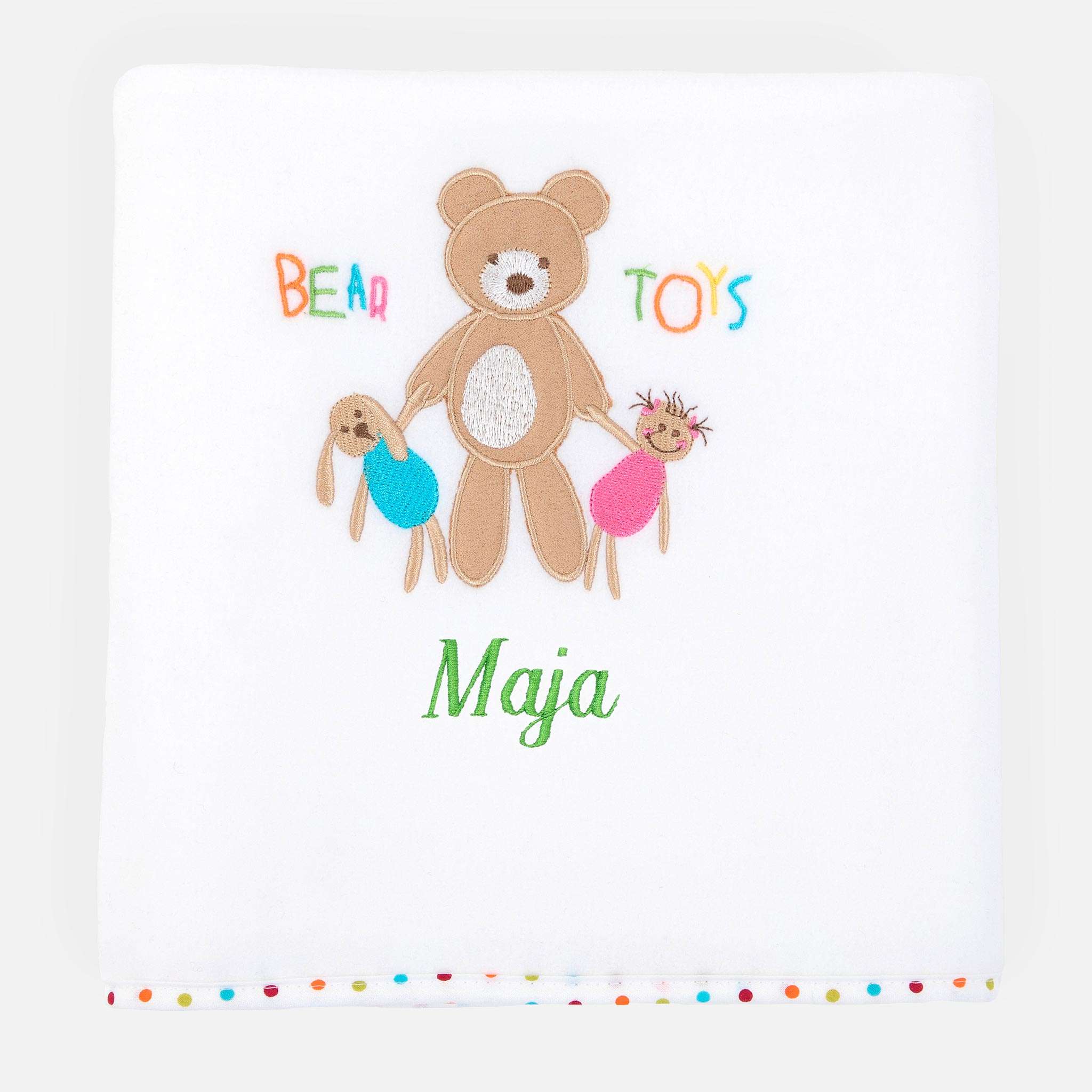 Bear Toys Fleecepläd (75x100 cm)