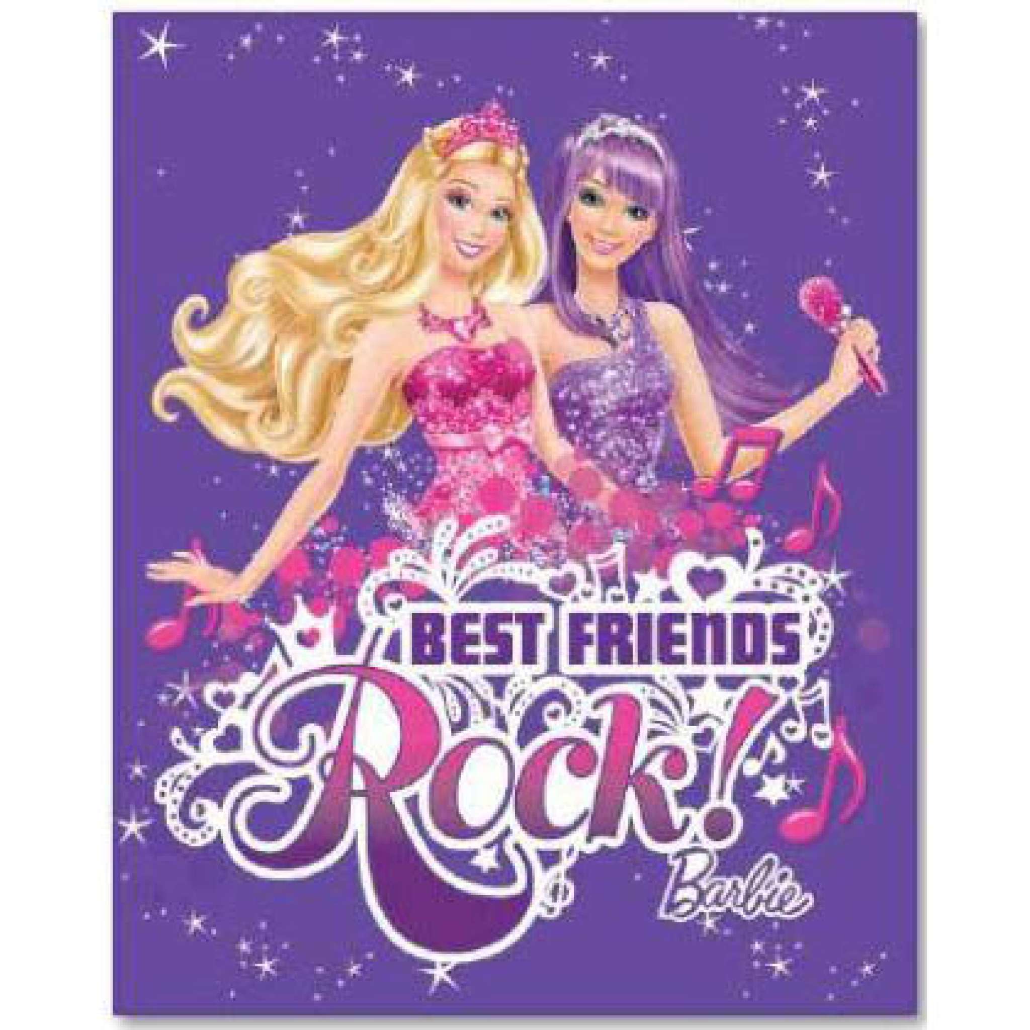 Fleecepläd Barbie Rock
