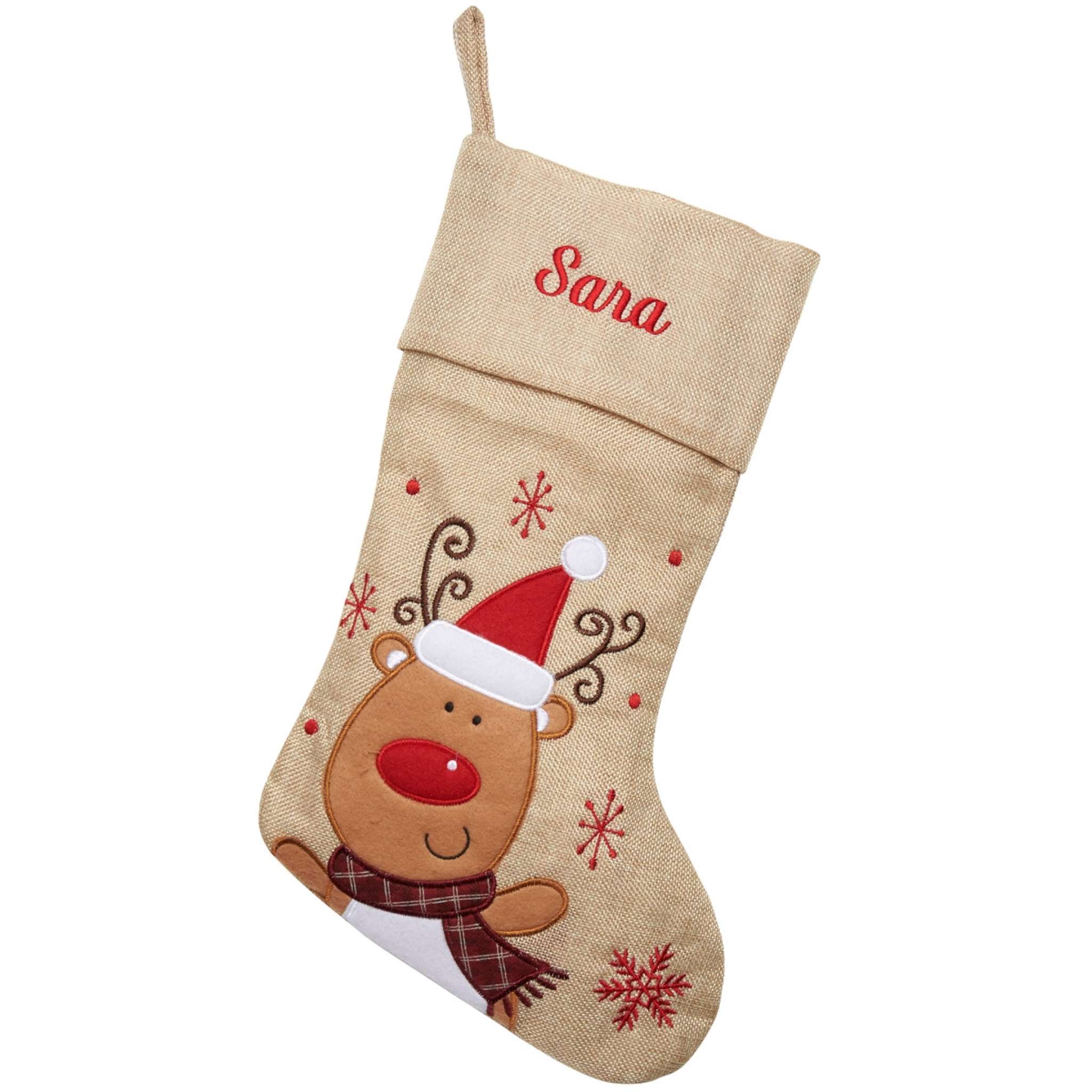 Julstrumpa Premium, Nalle, Natur