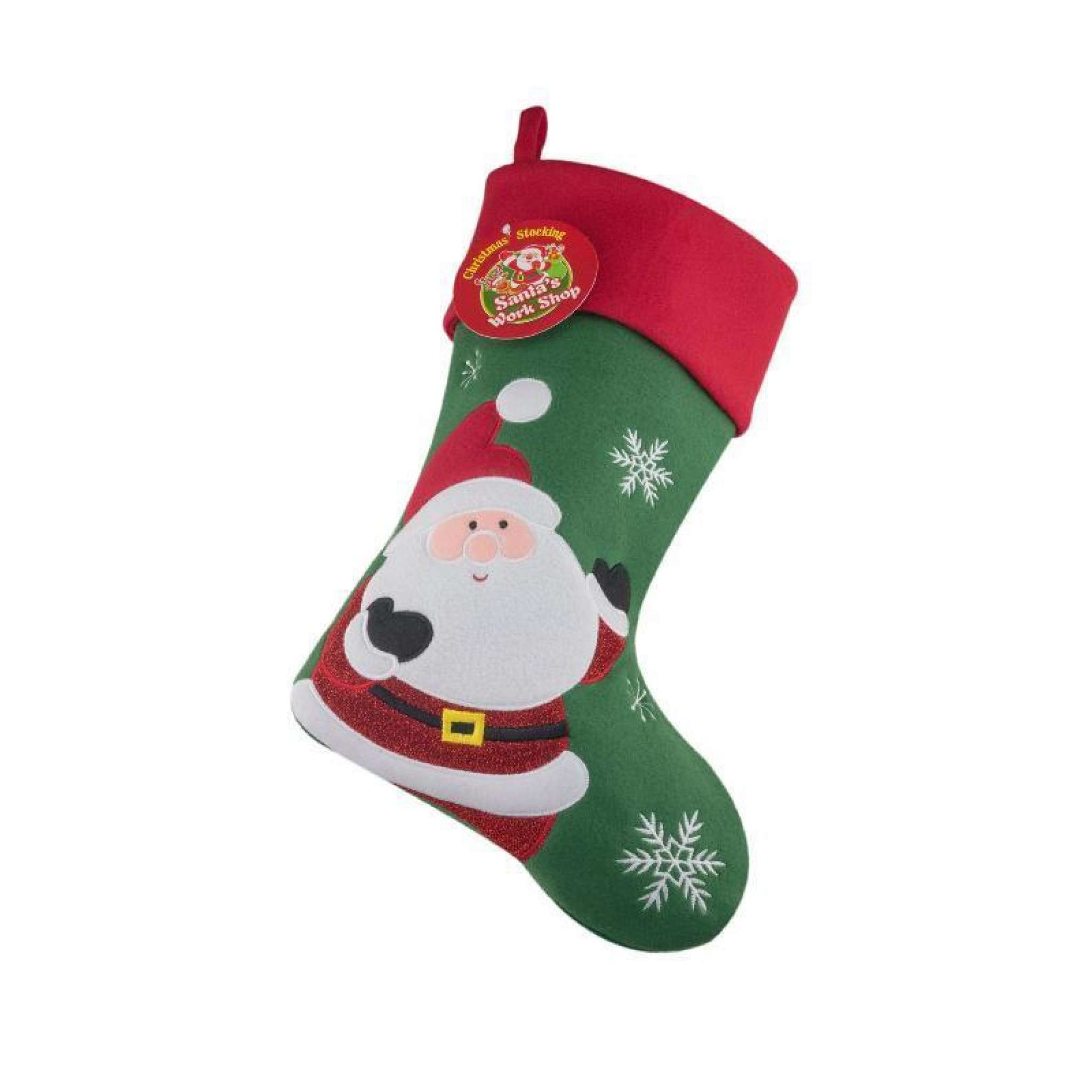 Julstrumpa Premium, Tomte grön/röd