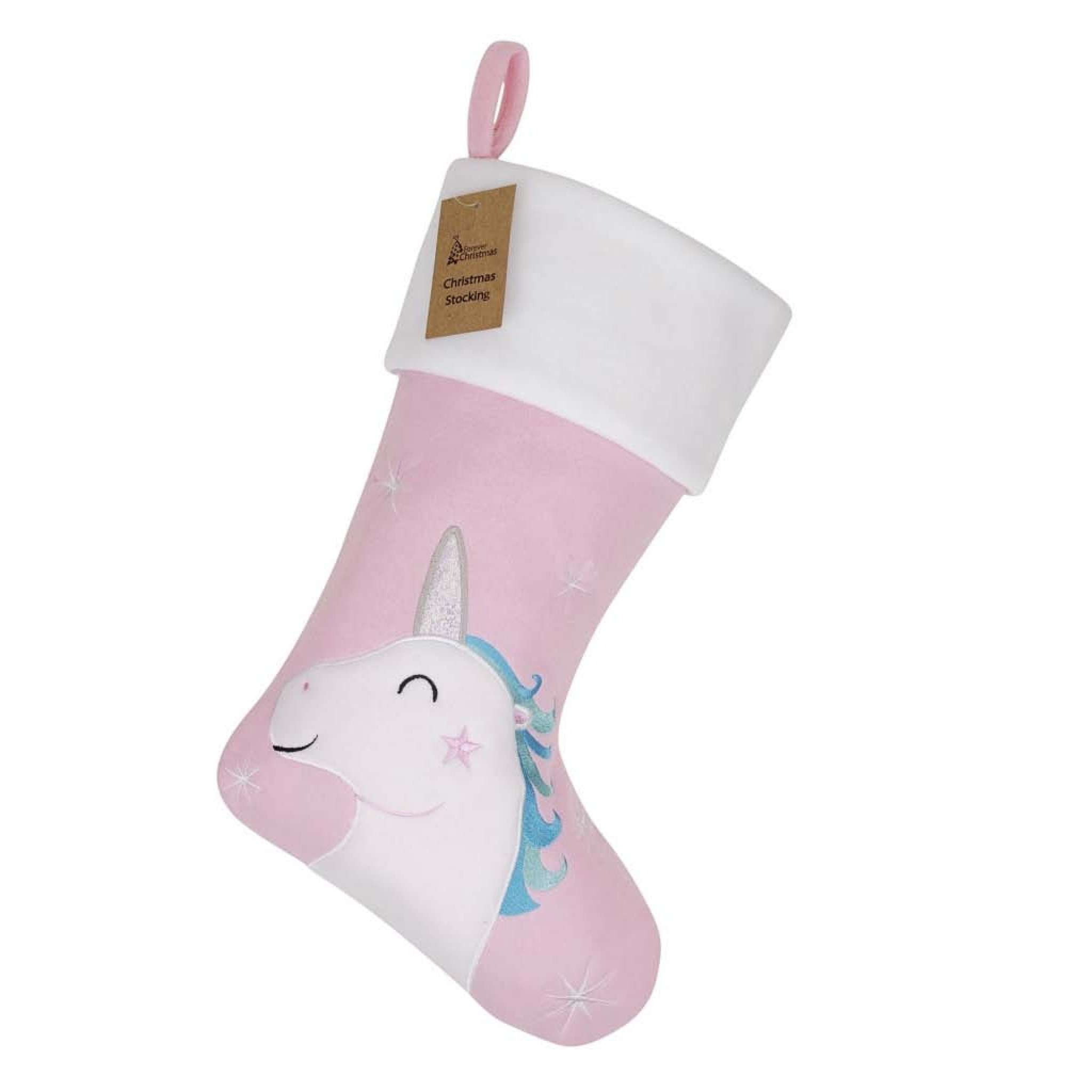 Julstrumpa Premium, Enhörning rosa