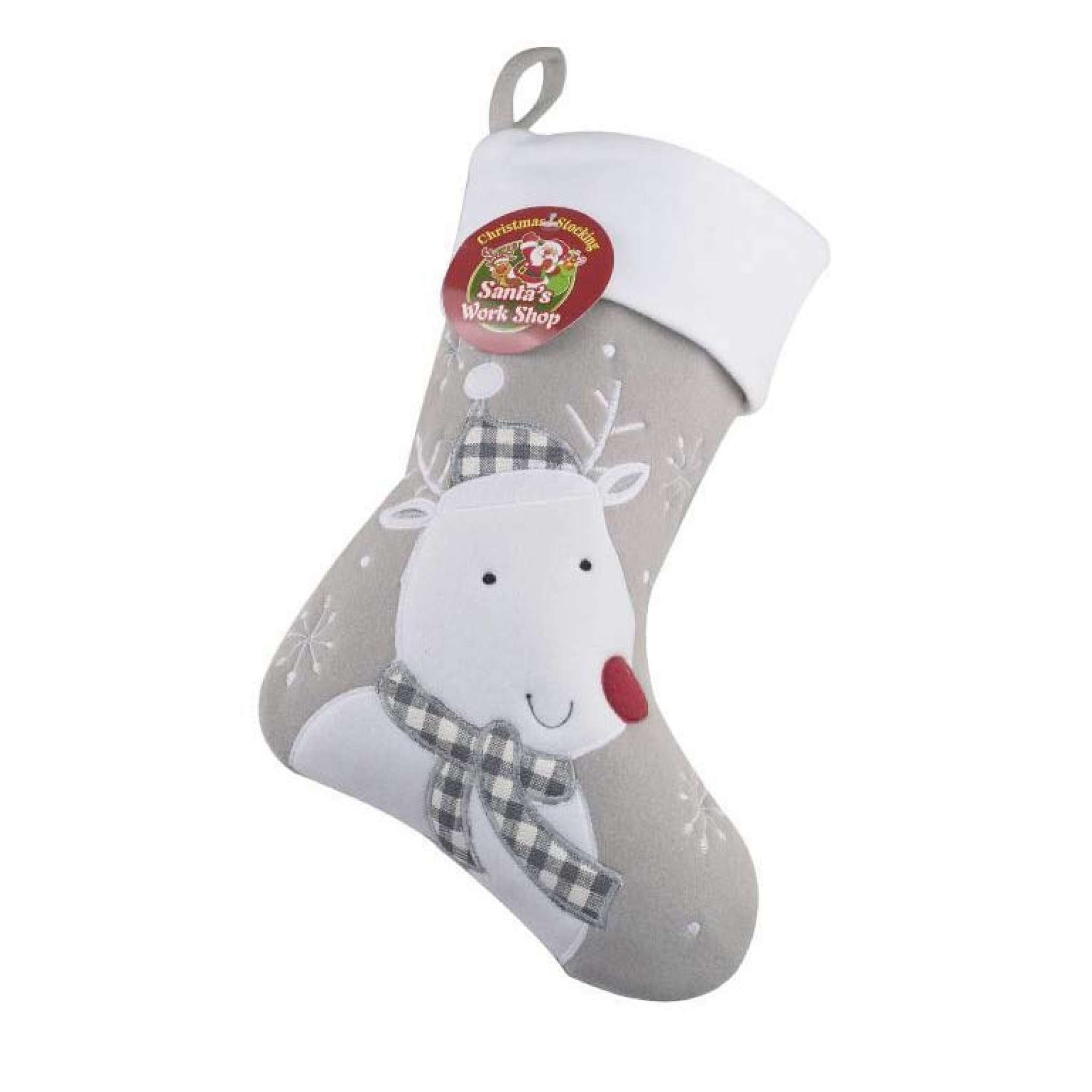 Julstrumpa Premium, Ren grå