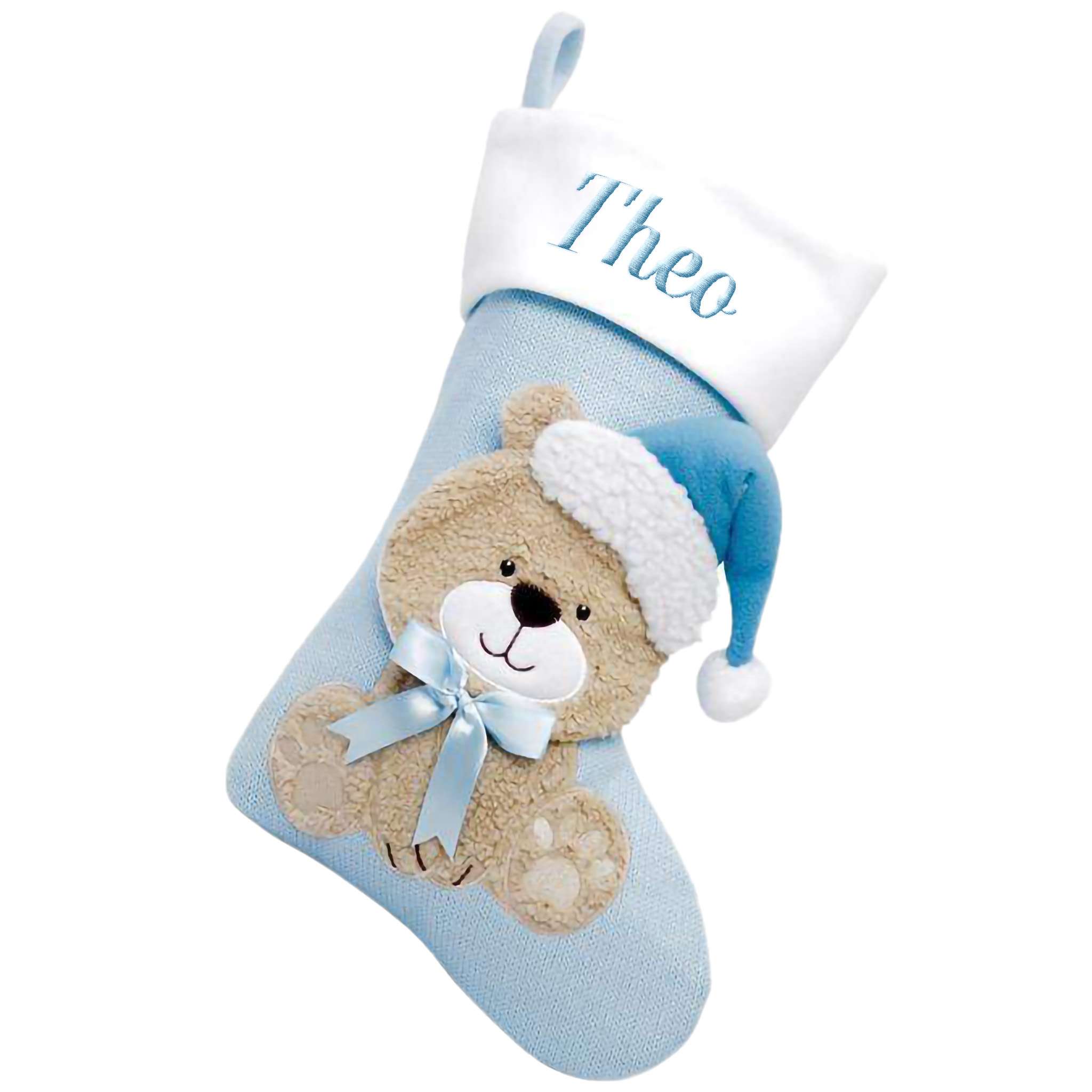 Julstrumpa Premium, Baby, Ljus Blå