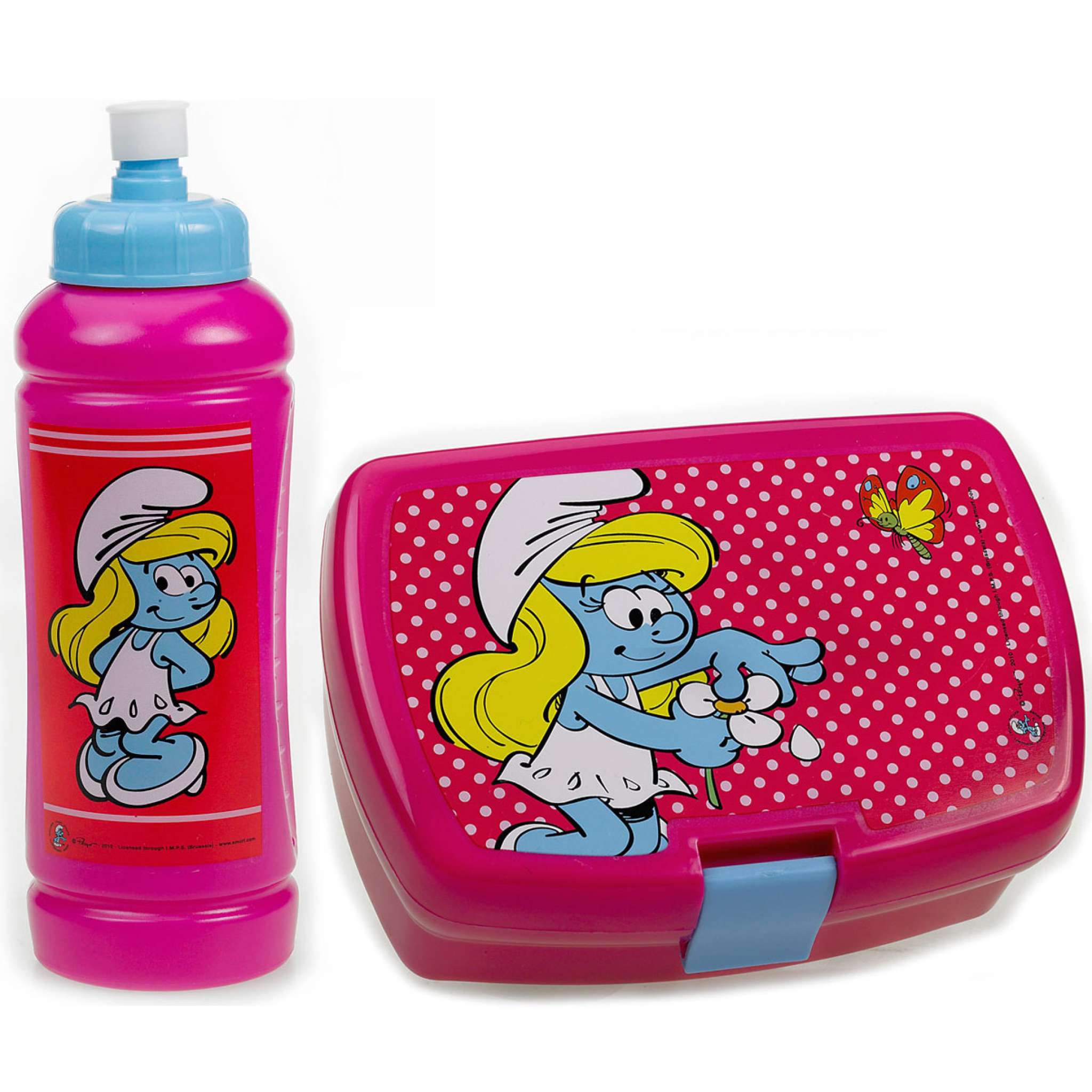 Lunchset Smurf Rosa