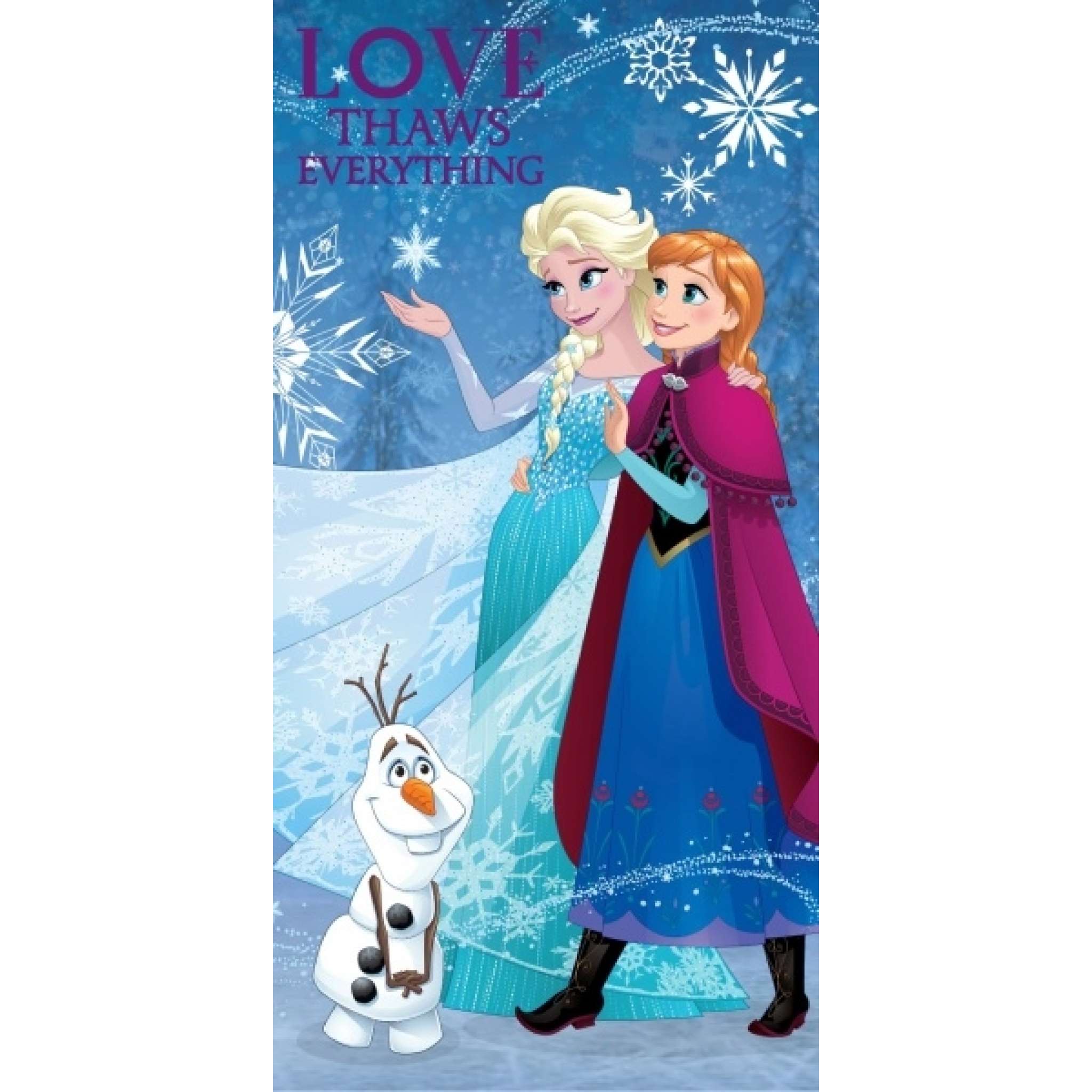 Badhandduk Frozen 70x140 cm
