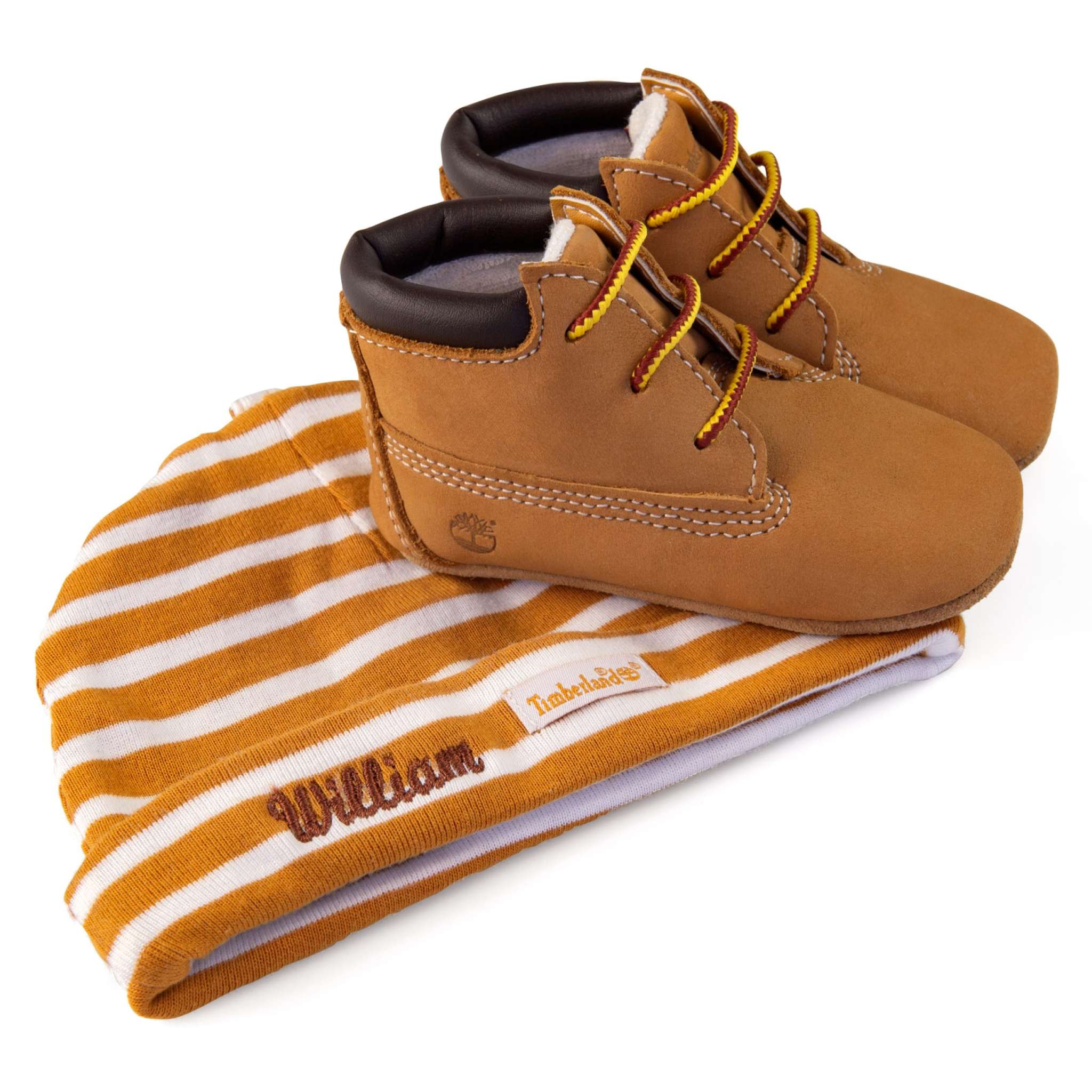 Timberland babyset med sko och mössa, beige