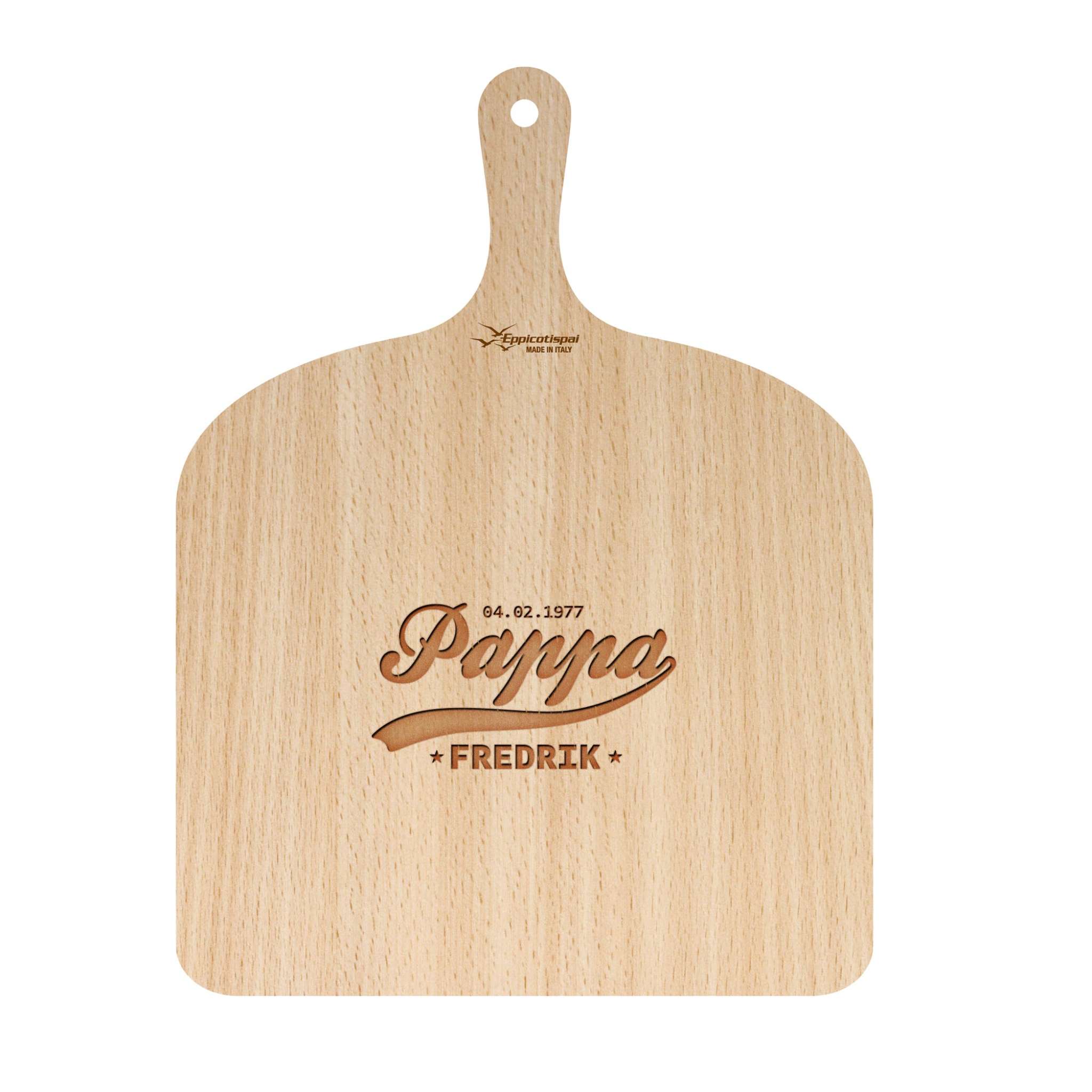 Pizzaspade 41x30 cm med pappamotiv