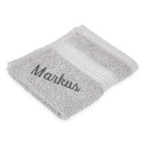 Premium tvättlapp med namn, i 100 % bomull. Mjuk, slitstark och mycket absorberande.