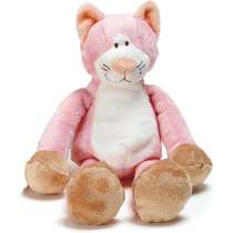 Otroligt söt rosa leksakskatt som spelar en glad melodi för ditt barn.