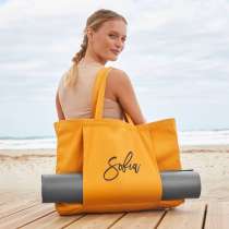 100% organisk yogabag med utvendig åpning til yogamatte