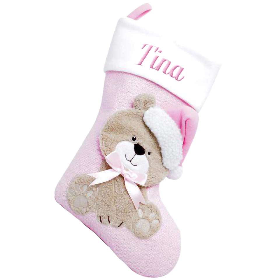 Julstrumpa Premium, Baby, Ljus Rosa