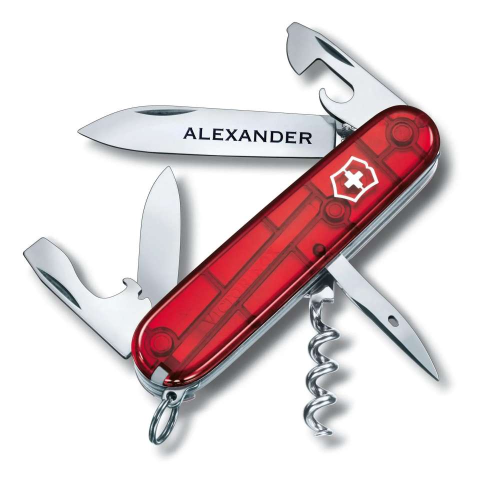 Victorinox Spartan transparent röd