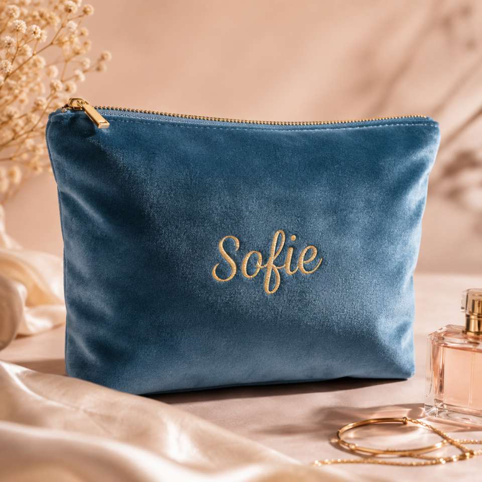 Velvet Accessory Bag Small