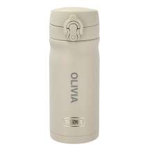 Håller drycken kall i 24 timmar eller varm i 6 timmar. Dubbelisolerad stainless steel termosmugg.