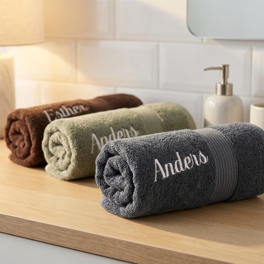 Premium handduk med namn