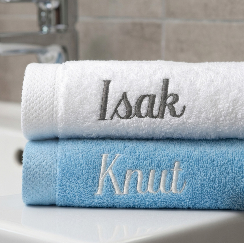 Pure Exclusive handduk med namn